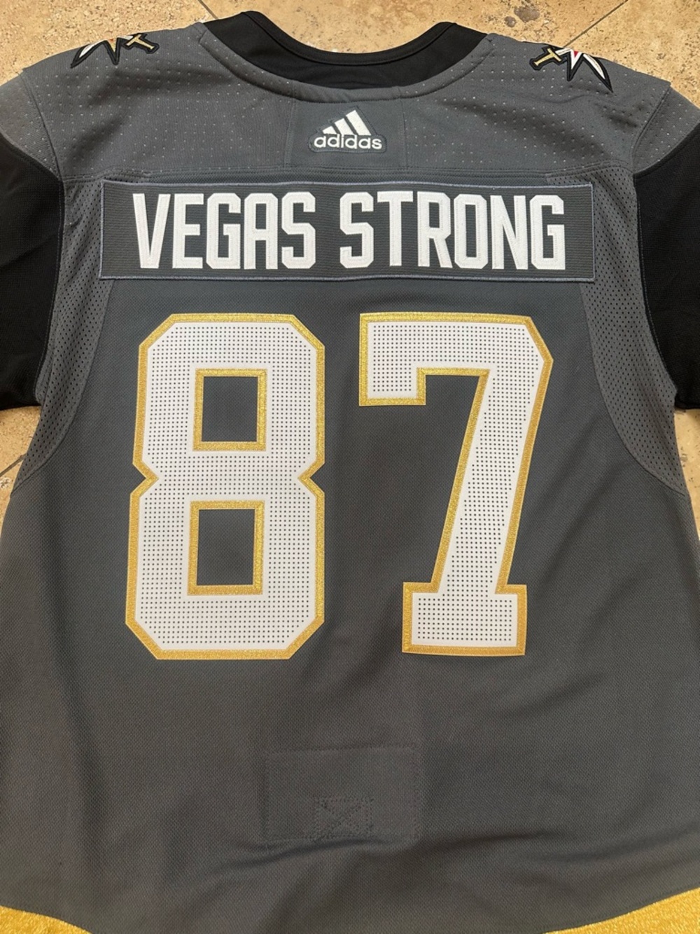 Vegas Golden Knights Adidas authentic home jersey #Vegas Strong - Picture 9 of 9